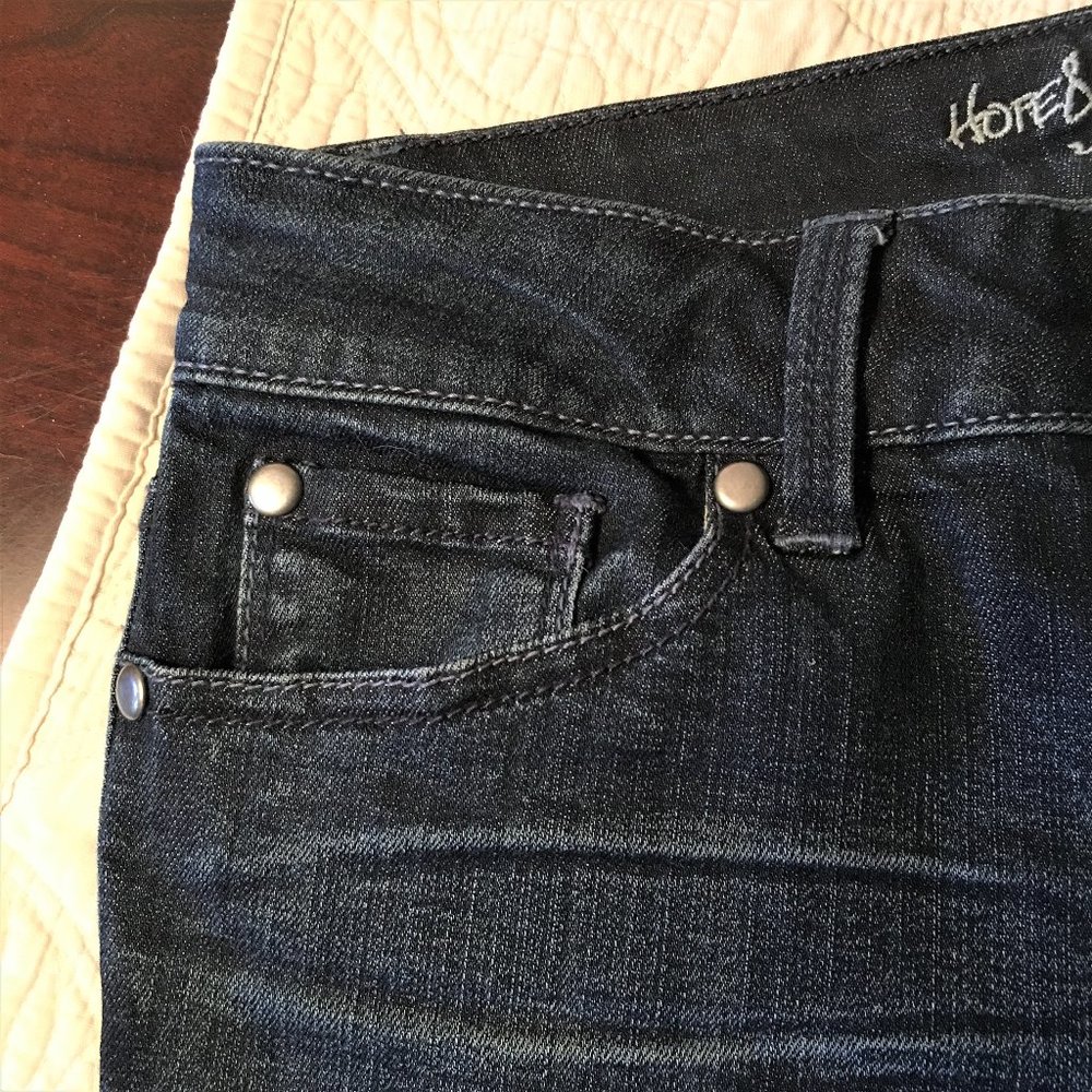HOPE & HOWARD Slim Crop Dark Wash Jeans   26/2 - Picture 4 of 12